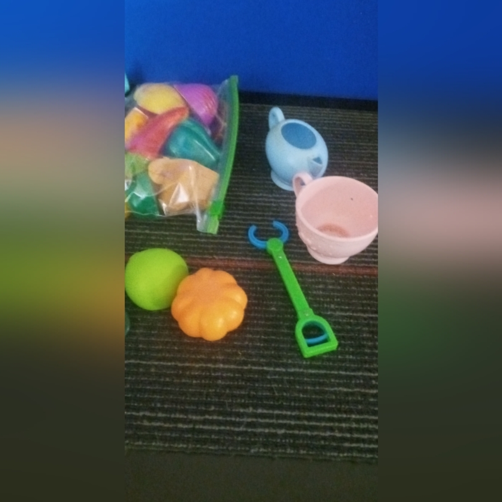 Colorful Kids Play Kitchen Set#21 pieces - Picture 3 of 4